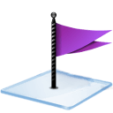 Windows 7 flag purple icon