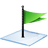 Windows-7-flag-green icon