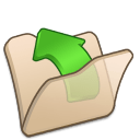Folder beige parent icon