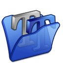 Folder-blue-font2 icon