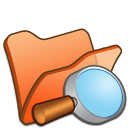 Folder-orange-explorer icon