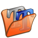 Folder-orange-font2 icon