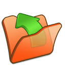 Folder-orange-parent icon