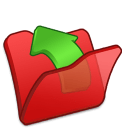 Folder-red-parent icon