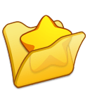Folder-yellow-favourite icon