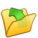 Folder yellow parent icon