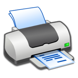 Hardware Printer Text icon