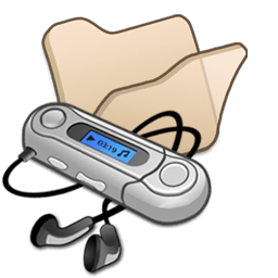 Folder beige mymusic icon