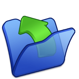 Folder blue parent icon