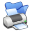 Folder-blue-printer icon