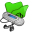 Folder-green-mymusic icon