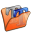 Folder-orange-font2 icon