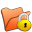 Folder-orange-locked icon