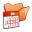 Folder-orange-scheduled-tasks icon
