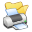 Folder-yellow-printer icon