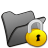 Folder-black-locked icon