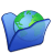Folder-blue-internet icon