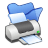 Folder-blue-printer icon