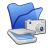 Folder-blue-scanners-cameras icon