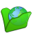Folder-green-internet icon