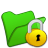 Folder-green-locked icon