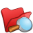 Folder-red-explorer icon