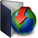Folder-blue-download icon