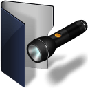 Folder-blue-pocket-lamp icon