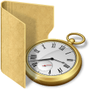 Folder clock icon