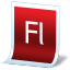 Document adobe flash icon