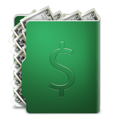 Dollar folder icon