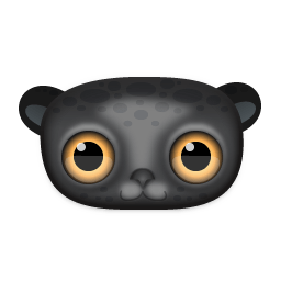 Black leopard icon