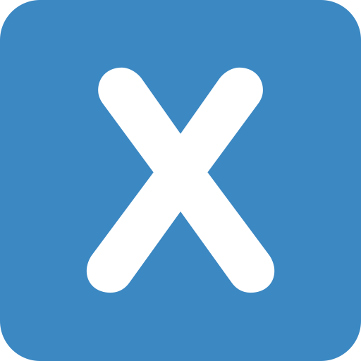 Letter X icon