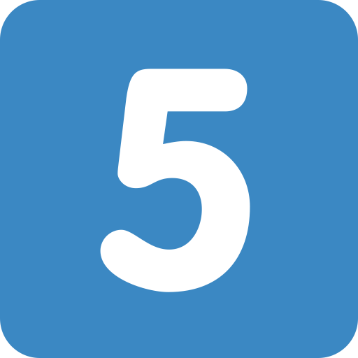 Number-5 icon