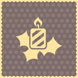 Candle holly icon