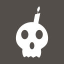 Halloween-Skull-Candle icon