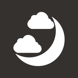 Halloween Clouds Moon icon