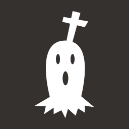 Halloween Ghost Cross icon
