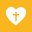 Halloween Heart Cross icon