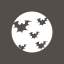 Halloween Bat Moon icon
