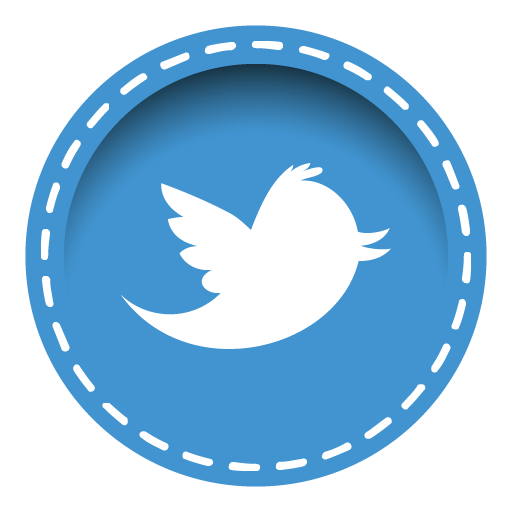 Twitter 2 Icon Stitched Social Media Iconset Uiconstock