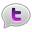 Twitter Bubble Purple icon