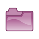 Folder violet icon