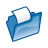 Folder-blue-open icon