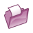 Folder violet open icon