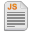 Text x javascript icon
