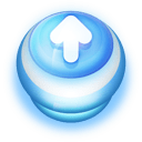 Button Blue Arrow Up icon
