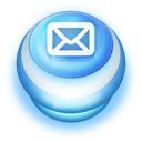 Button-Blue-Mail icon