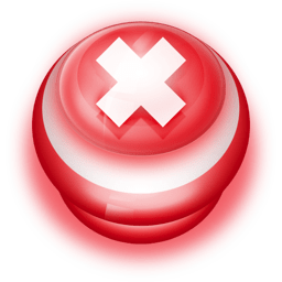 Button Red Cancel icon