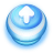 Button-Blue-Arrow-Up icon
